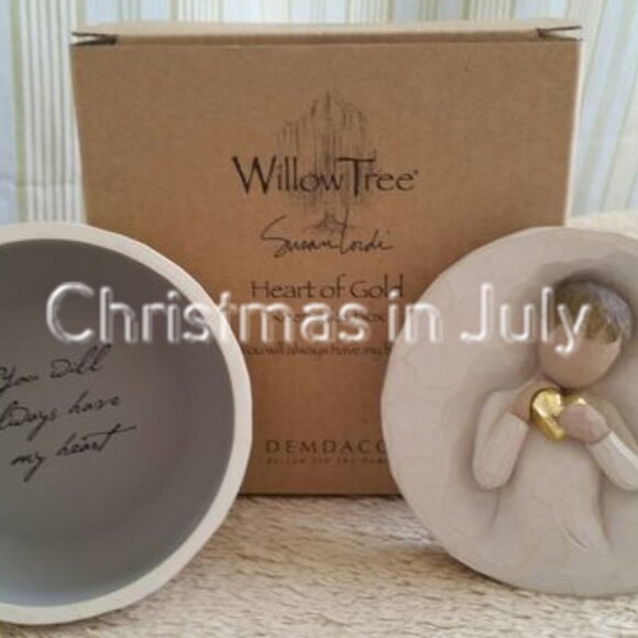Willow Tree Susan Lordi Heart of Gold Keepsake Box #26619 - Picture 1 of 2